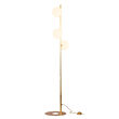 Lampadar modern alama abajururi sticla opal 3xG9/60W Feme 1934 Jupiter